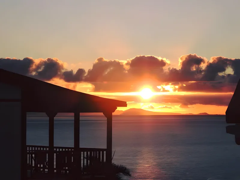Atardecer sobre el Atlántico desde Apartamentos Santa Ana